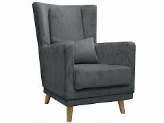 Кресло мягкое NEW, серый - фото №1