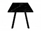 Стол DikLine SKA125 Керамика Черный мрамор/подстолье черное/опоры черные (2 уп.) - фото №6