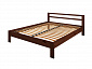 Кровать деревянная с ламелями Mario (Марио) 160х200, орех - фото №4