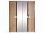 Шкаф 4-х дверный с зеркалами Рамона, тамбурат - миниатюра