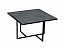 Скарлетт стол журнальный квадратный с рамкой Черный мрамор/черный, металл - миниатюра