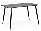 Smoke 120х80х75 clear gray / black Стол стеклянный - фото №2