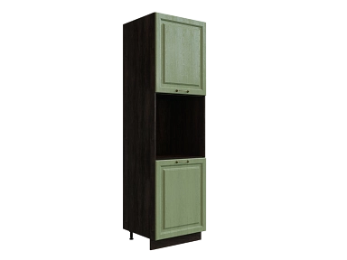 Шкаф П600 с 2-мя дверцами Ницца ДБК/ДУБ/ОЛИВ Ф46 - фото №1, 888_ММК-00017698