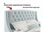 Мягкая кровать "Stefani" 1800 мята пастель с подъемным механизмом с орт.матрасом АСТРА - фото №6