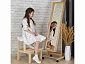 Зеркало напольное BeautyStyle 27 светло-коричневый  135 см х 42,5 см - фото №18