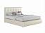 Мягкая интерьерная кровать "Селеста" 1б00 белая, экокожа - миниатюра