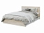 Кровать с латами и ящиками Лори 160х200, дуб сонома, без обивки - миниатюра