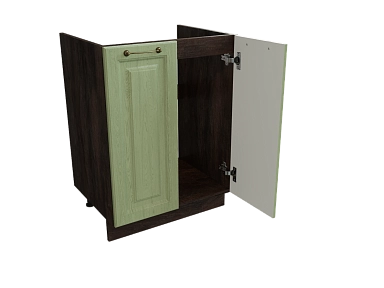 Шкаф М600 с 2-мя дверцами Ницца ДБК/ДУБ/ОЛИВ Ф40 - фото №1, 888_ММК-00017666
