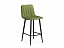 Дани зеленый / черный Барный стул, велюр - миниатюра