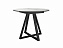 Стол DikLine SKZ100 d1000 Керамика Belgium Grey Polished/подстолье черное/опоры черные (2 уп.),,  - миниатюра