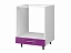 Шкаф напольный под духовку Хелена 60 см, фиолетовый глянец - миниатюра