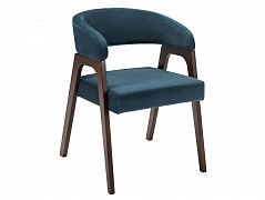 Кресло Baxter Blue/Темный орех - фото №1, R-Home124657