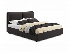 Мягкая кровать Vita 1600 шоколад с подъемным механизмом - фото №1, mebel_stock_20272