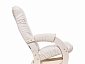 Кресло-качалка Модель 68 (Leset Футура) Дуб беленый, к/з Varana cappuccino - фото №6
