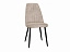 Стул DikLine 326 B03 BEIGE, ножки черные, микровелюр - миниатюра