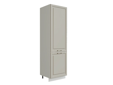 Шкаф П600Х под холодильник Ницца БЕЛ/КВАРЦ ГРЕЙ Ф92 - фото №1, 888_ММК-00081990