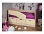 Детская кровать Бемби-8 МДФ, 80х160 (Розовый металлик, Ясень шимо светлый), розовый металлик - миниатюра
