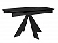 Стол DikLine SKU120 Керамика Черный мрамор/подстолье черное/опоры черные - фото №2