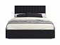 Мягкая кровать Olivia 1400 темная с подъемным механизмом - фото №7