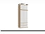Челси Шкаф 2-х створчатый комбинированный + антресоль к шкафу 900 (Белый глянец, Дуб Сонома), ЛДСП - миниатюра