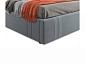 Мягкая кровать Tiffany 1600 серая с подъемным механизмом с матрасом PROMO B COCOS - фото №6