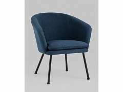 Кресло Stool Group Декстер синий - фото №1, 66_8127277804