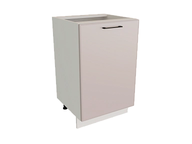 Шкаф Н500 с 1-ой дверью Мемфис БЕЛ/ЯП/ШЕЛК Ф30 - фото №1, 888_ММК-00039857