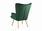Кресло STOOL GROUP Хью велюр темно-зеленый - фото №6