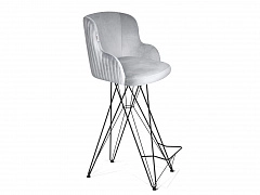 Стул барный Sheffilton SHT-ST39-1/S66 серое облако/черный муар - фото №1, 66_3362500601