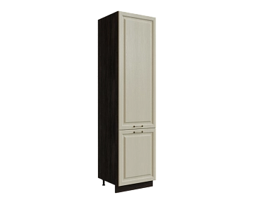 Шкаф П600Н с 2-мя дверцами Ницца ДБК/ДУБ/КРЕМ Ф46 - фото №1, 888_ММК-00017602