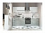 Кухонный гарнитур ЛДСП Дуся 2000 (Белый бриллиант / Цемент, Белый), ЛДСП - миниатюра