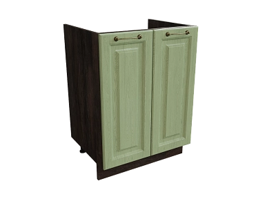 Шкаф М600 с 2-мя дверцами Ницца ДБК/ДУБ/ОЛИВ Ф40 - фото №1, 888_ММК-00017666