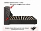 Мягкая кровать "Stefani" 1400 шоколад с подъемным механизмом - фото №6