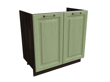 Шкаф М800 с 2-мя дверцами Ницца ДБК/ДУБ/ОЛИВ Ф50 - фото №1, 888_ММК-00017667