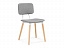 Klint gray / wood Стул деревянный, ткань - миниатюра