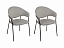 Комплект стульев Хаг, темно-серый, бархат - миниатюра