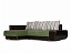 Угловой диван Поло (Нью-Йорк) левый, искусственная кожа, велюр, жаккард - миниатюра