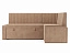 Кухонный угловой диван Вермут (98х166), велюр, ЛДСП - миниатюра