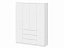 Шкаф 4-х дверный Ницца, белый - миниатюра