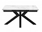 Стол DikLine SFE160 Керамика Tianshan White (белый полуглянец)/подстолье черное/опоры черные (2 уп.) - фото №4