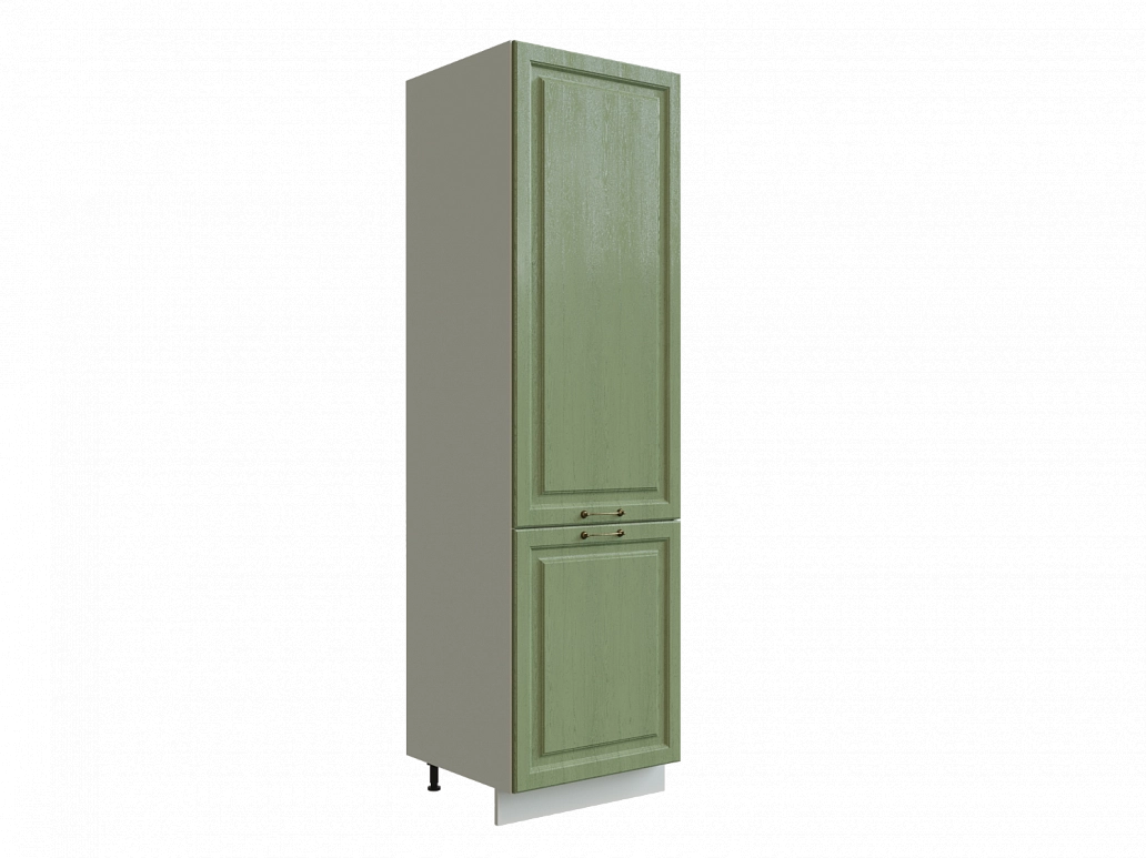 Шкаф П600 с 2-мя дверцами Ницца БЕЛ/ДУБ/ОЛИВ Ф46 - фото №1