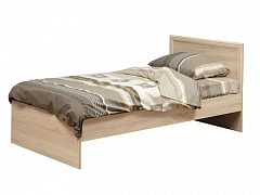 Кровать одинарная с настилом 21.55 (900 мм) дуб сонома - фото №1
