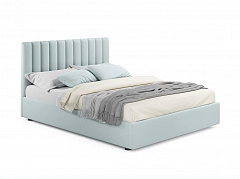 Мягкая кровать Olivia 1600 мята пастель с подъемным механизмом - фото №1, mebel_stock_4360
