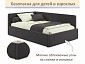 Мягкая кровать-тахта Kapri 1200 шоколад c подъемным механизмом - фото №8