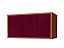 Полка универсальная Сандей, бордо глянец - миниатюра