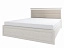 Кровать с мягким элементом Monako (160x200), сосна винтаж - миниатюра