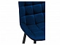 Алст велюр синий / черный Барный стул - фото №8