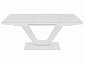 Стол Концепт 1370/1770 х 800 (автомат, белый, ст-ца керамика белый мрамор 170105, Е, основание керамопласт) (3 уп.) - фото №2