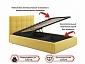 Мягкая кровать Selesta 1200 желтая с подъем.механизмом - фото №5