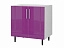 Шкаф напольный двухдверный Хелена 80 см, фиолетовый глянец - миниатюра
